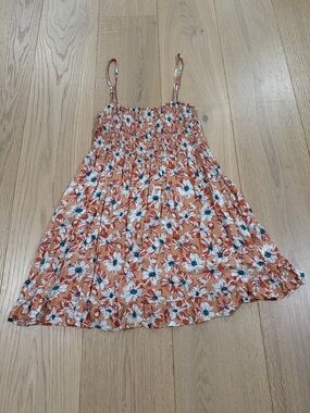 Mahina Floral Sundress with Smocked Bodice Size Small
